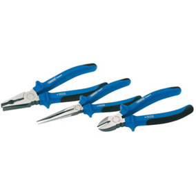 Draper Heavy Duty Soft Grip Pliers Set (3 Piece) (69289)