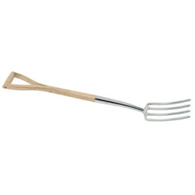 Draper Heritage Stainless Steel Border Fork with Ash Handle 99011