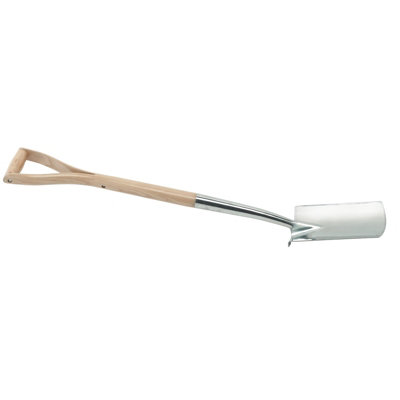 Draper Heritage Stainless Steel Border Spade with Ash Handle 99012