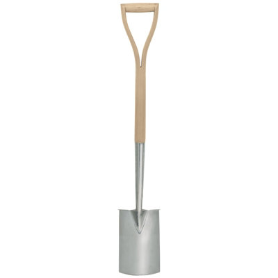 Draper Heritage Stainless Steel Border Spade with Ash Handle 99012