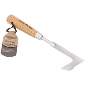 Draper Heritage Stainless Steel Hand Patio Weeder With Ash Handle 99028