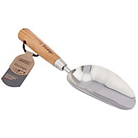 Draper Heritage Stainless Steel Hand Potting Scoop with Ash Handle 99024