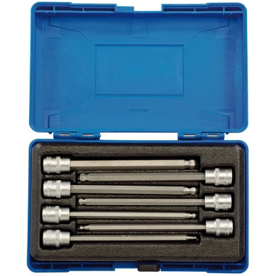 Draper Hexagonal Socket Bit Set, 3/8" Sq. Dr. (7 Piece) 16297