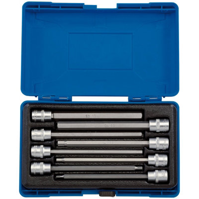 Draper Hexagonal Socket Bit Set, 3/8" Sq. Dr. (8 Piece) 16287