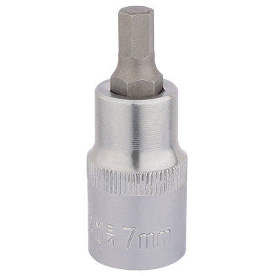 Draper Hexagonal Socket Bits, 1/2" Sq. Dr., 7mm 16300