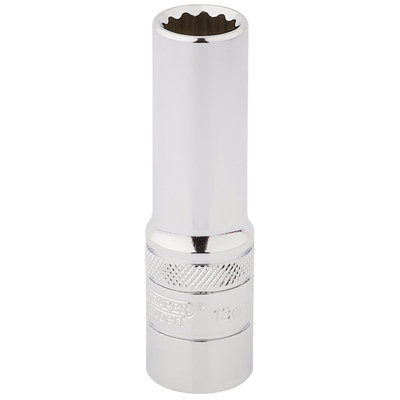 Draper HI-TORQ 12 Point Deep Socket, 1/2" Sq. Dr., 13mm 33732
