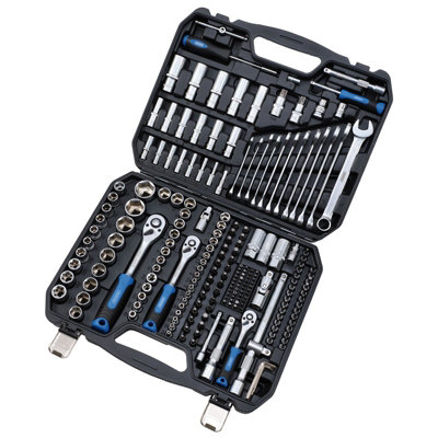 Draper HI-TORQ 219 Piece Metric Socket And Bit Set 1/4 3/8 1/2 Sq Dr ...