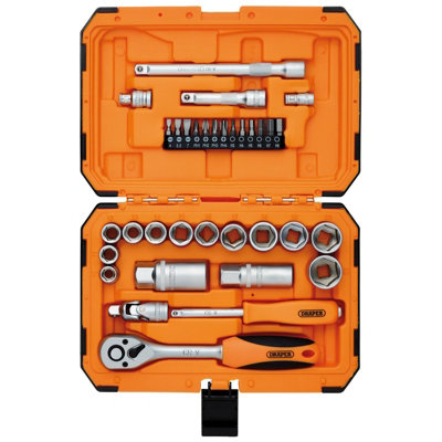 Draper HI-TORQ 34Pc 6-Point Socket Set 1/4