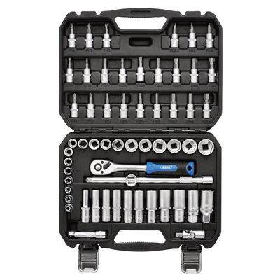 Draper HI-TORQ 58pc Metric Socket & Bit Set 3/8