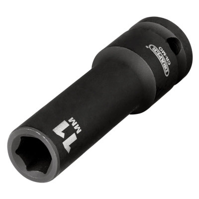 Draper Hi-TORQ Deep Impact Socket, 1/2" Sq. Dr., 11mm 20190
