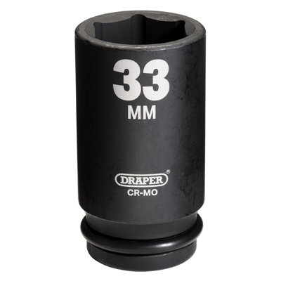 Draper Hi-TORQ Deep Impact Socket, 3/4" Sq. Dr., 33mm 11899
