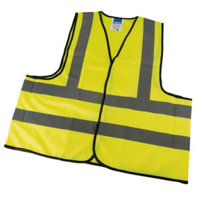 Draper High Visibility Traffic Waistcoat to EN471 Class 2L, Extra Large 73742