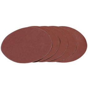 Draper Hook and Loop Aluminium Oxide Sanding Discs, 180mm, 120 Grit (Pack of 5) 93427