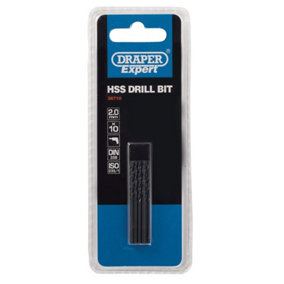 Draper HSS Drill Bit, 2.0mm (Pack of 10) 38710