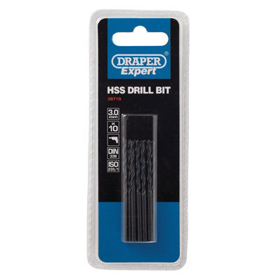 Draper HSS Drill Bit, 3.0mm (Pack of 10) 38719