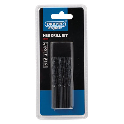 Draper 6,0 MM HSS Twist-Bohrer Set - 10er Box Für Präzise Bohrungen