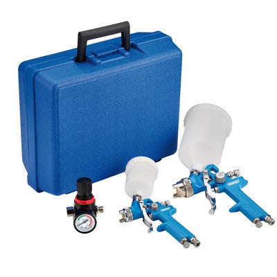 Draper HVLP Air Paint Sprayer Gun Kit (7 Piece) 28374 | DIY at B&Q