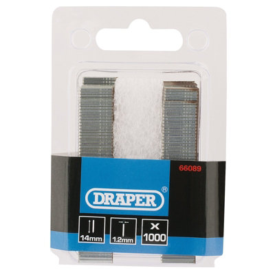 Draper I' Nails, 14mm (Pack of 1000) 66089 DIY at B&Q