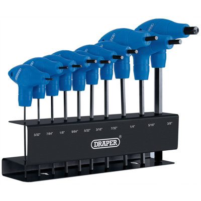 Draper Imperial T-Handle Hexagon Key Set 10 Piece 33871