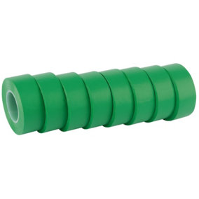 Draper  Insulation Tape to BSEN60454/Type2, 10m x 19mm, Green (Pack of 8) 11914