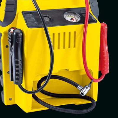 Draper Jump Starter & Air compressor 12V 900A Power Pack Battery Charger 90643