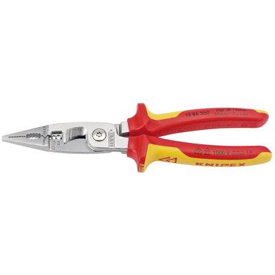 Draper Knipex 13 86 200 SB VDE Electricians Universal Installation Pliers, 200mm 31460