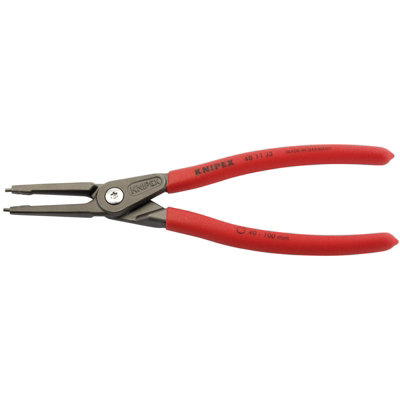 Draper Knipex 48 11 J3 225mm Internal Straight Tip Circlip Pliers, 40 - 100mm Capacity 75080