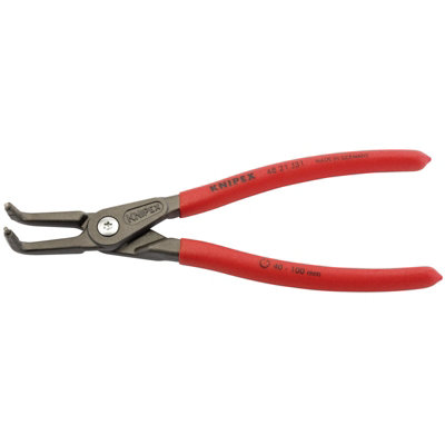 Draper Knipex 48 21 J31 90 dgerees Internal Straight Tip Circlip Pliers, 40 - 100mm Capacity, 210mm 75086