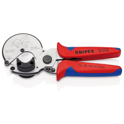 Draper KNIPEX 90 25 25 Pipe cutter for composite and plastic pipes with multi-component grips 210mm 13165