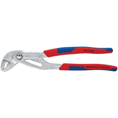 Draper Knipex Cobra 87 05 250SB Chrome Plated Water Pump Pliers, 250mm 18498