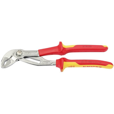 Draper Knipex Cobra 87 26 250 VDE Chrome Water Pump Pliers, 250mm 34672