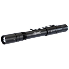 Draper  LED Rechargeable Aluminium Penlight, 1W 90099
