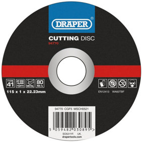 Draper  Metal Cutting Disc, 115 x 1 x 22.23mm 94770