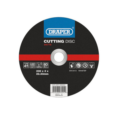 Tronconneuse Metaux Draper 94658 Lot De 10 Disques U00c0 Tronu00e7onner En Mu00e9tal 50 X 1,5 X 10 Mm Disque à Tronçonner