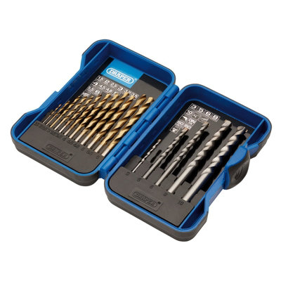 Draper Metric Combined HSS and Masonry Drill Bit Set (17 Piece) 18551