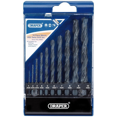 Draper Metric HSS Drill Bit Set (10 Piece) 24905 | DIY at B&Q