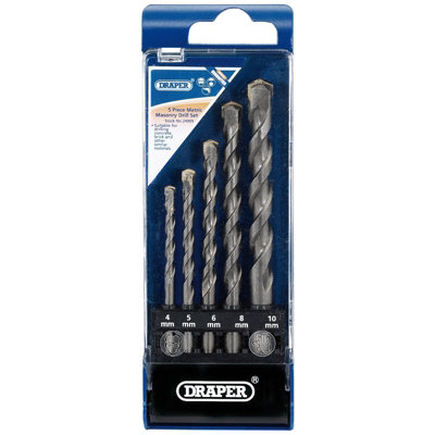 Draper Metric Masonry Drill Bit Set (5 Piece) 24909