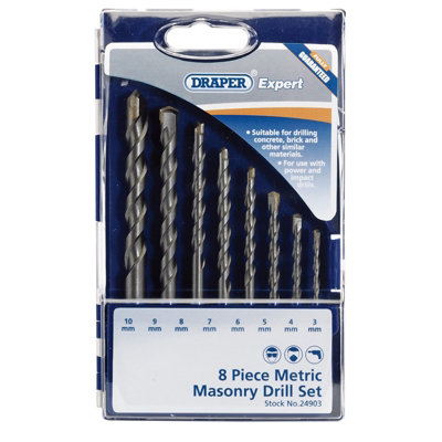 Draper Metric Masonry Drill Set (8 Piece) 24903 | DIY at B&Q