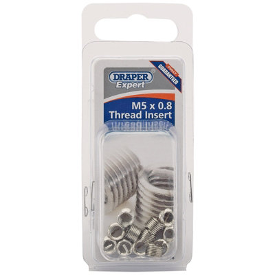 Draper Metric Thread Insert Refill, M5 x 0.8 (Pack of 12) 21706