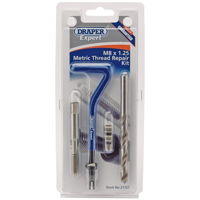 M8 Helicoil Kit BestsQ Metric Thread Repair Kit M8 X 1.0MM Compatible Hand Tool Set For M8x1.25 Helicoil Kit