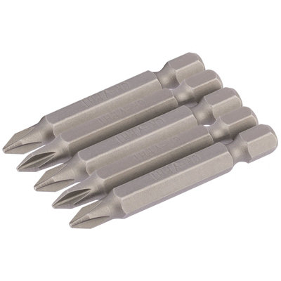 Draper No.1 1/4" Hex. Cross Slot Insert Bit 50mm Long x 5 64287