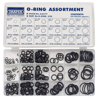 Draper O-Ring Assortment (225 Piece) 56377