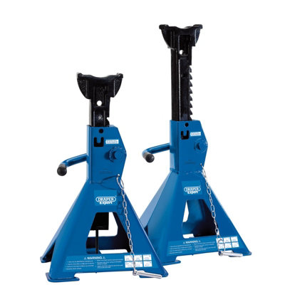 Draper Pair of Pneumatic Rise Ratcheting Axle Stands, 3 Tonne 01813