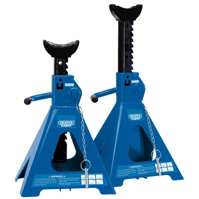 Draper Pair of Pneumatic Rise Ratcheting Axle Stands, 5 Tonne 01814