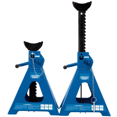 Draper Pair of Pneumatic Rise Ratcheting Axle Stands, 5 Tonne 01814