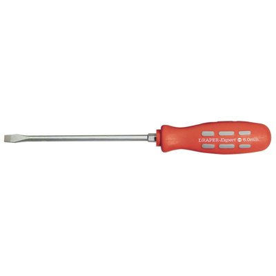 Draper Plain Slot Flared Tip Mechanic's Screwdriver, 150 x 6mm (Sold Loose) 67845