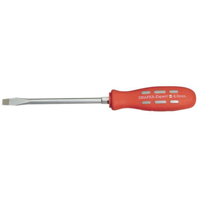 Draper Plain Slot Flared Tip Mechanic's Screwdriver, 150 x 8mm (Sold Loose) 67846