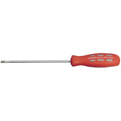 Draper Plain Slot Parallel Tip Mechanic's Screwdriver, 75 x 3.2mm (Sold Loose) 67849