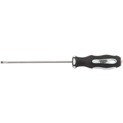 Draper Plain Slot Soft Grip Parallel Tip Screwdriver, 3 x 100mm 34972