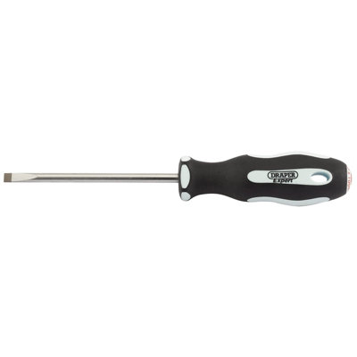 Draper Plain Slot Soft Grip Parallel Tip Screwdriver, 5.5 x 100mm 34973